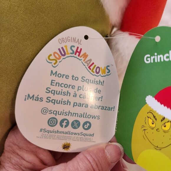 NWT Dr. Suess 13" Grinch Squishmallow - Picture 8 of 8
